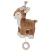 Image de Boîte à Musique en Peluche - LITTLE DUTCH - Faon Endormi - Beige - Berceuse Apaisante - Bébé