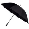 Image de Parapluie de golf FALCONE 130 cm noir coupe-vent - cadre aluminium ouverture manuelle mixte