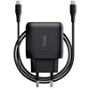 Image de Trust Maxo Chargeur USB-C de 45W 75% à Partir de Matériaux Recyclés Rapide Câble USB-C 2m Adaptateur Secteur - Noir