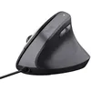 Image de Trust Bayo II Souris Ergonomique Verticale Silencieuse confortable filaire USB 60 % de plastique recyclé- Noire