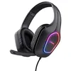 Image de Trust GXT 419 Rayne Casque Gaming Léger pour PC Console Éclairage LED Alimenté par USB Transducteurs 50mm Jack 3.5mm Noir