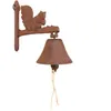 Image de Cloche de jardin - ESSCHERT DESIGN - Ecureuil - Décoration et alerte darrivée - Fonte - 22x114x222 cm