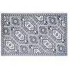Image de Tapis dextérieur réversible Esschert Design - Diamant noir/blanc - 182x122 cm