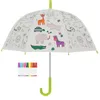 Image de Parapluie enfant - Animaux de la jungle - 70 cm - Colorier - EVA - Mixte