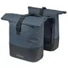Image de Sacoche porte-bagages double - Basil B.V. - 28-32L - Imperméable - Réfléchissant - 29x145x36 cm - Blanc/noir