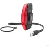 Image de Éclairage vélo USB arrière livré 3 fonctions standard éco flash Spanninga Arco