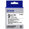 Image de Bande détiquettes EPSON LK-3WBW Adhésif Fort - Noir sur blanc