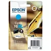 Image de EPSON Cartouche dencre T1632 XL Cyan - Stylo Plume (C13T16324012)