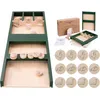 Image de Jeu de Palets Dinosaures 80 cm - Jeu d’Adresse Enfant dès 4 Ans - Jeu en Bois 2 Parties - 10 Palets et Sacs en Coton