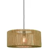 Image de IGUAZU-Suspension Jute Ronde Ø50cm naturel Good & Mojo Ø 50cm / H 22cm / rosace : Ø 11cm / Cordon dalimentation L 200cm Beige