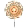 Image de BROMO-Applique murale Bambou Ronde avec câble Ø40cm naturel Good & Mojo