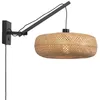 Image de PALAWAN-Applique Bras déporté Bambou Ø40cm Noir et naturel Good & Mojo