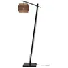Image de Lampadaire - BHOUTAN - 2520 - Bambou naturel et noir - Style ethnique - 150 cm