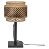 Image de Candeeiro de mesa - BHUTAN 25 - Ethnique Chic - Bambou Naturel et Noir - 1 Ampoule E27 - 40W Max