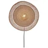 Image de PANTANAL-Applique murale seigle de mer Ø45cm Naturel / Rouge Good & Mojo Ø 45cm / H 45cm / l 9cm Beige