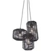 Image de TANAMI-Suspension rotin 3 lumières H20-25-35cm Noir Good & Mojo Ø 18 et cm / H 20-25-35cm