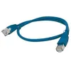 Image de Cordon de raccordement CAT 6 - GEMBIRD - PP6-1M/B - 1m - Bleu - Paire torsadée blindée