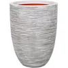 Image de CAPI EUROPE Pot de fleurs NATURE RIB - 36x47 cm - Ivoire