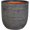 Image de CAPI EUROPE Pot de fleurs RIB NL - 35x34 cm - Anthracite - Plastique recyclé