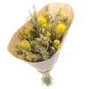 Image de Bouquet de mariée fleurs séchées Jaunes 50 cm