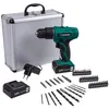 Image de Coffret complet perceuse-visseuse sans fil 12V - 1 batterie 1.3Ah chargeur et 46 accessoires - S3 CD502DC