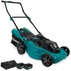 Image de Tondeuse à gazon 40V   largeur de coupe 38 cm   réglage central de la hauteur   2 batteries 4.0Ah et un chargeur rapide double
