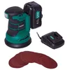 Image de Ponceuse orbitale sans fil 20V - Ø125mm -12 feuilles abrasives sac de récupération de poussière - 1 Batterie 4.0 Ah et chargeur