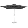 Image de Parasol inclinable 28x28m - carré   Gris - Toile UPF 50+ - Pied exclu - Rosolina