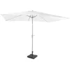 Image de Parasol Rapallo 200x300cm - Parasol Premium - Blanc Incl. pied en béton 20 kg