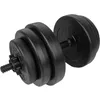 Image de Haltères Réglables - TUNTURI - 28kg - Vinyle - Noir - Idéal pour Fitness et Musculation