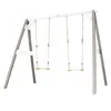 Image de AXI 4-in-1 SportsFun Gris / Blanc Cadre 4-in-1 pour balançoire football volley-ball et tennis Portique balançoire et Buts