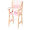 Image de Chaise de poupée en bois NEW CLASSIC TOYS avec coussin - Blanc / Bois / Rose