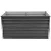 Image de vidaXL Jardinière 160 x 80 x 77 cm Gris Acier galvanisé 42404