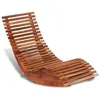 Image de vidaXL Chaise longue basculante Bois dacacia