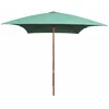 Image de vidaXL Parasol avec poteau en bois 200 x 300 cm Vert