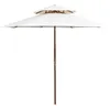 Image de vidaXL Parasol à Deux Étages avec Poteau en Bois Pare-soleil de Patio Abri de Soleil Parasol de Patio Terrasse Extérieur 42964