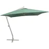 Image de Parasol - vidaXL - 300 x 300 cm - Aluminium - Vert - Mât déporté