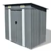 Image de vidaXL Abri de jardin Métal Gris