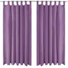 Image de Rideau occultant - vidaXL - Lilas - 140 x 225 cm - 2 pcs - Micro-satin synthétique
