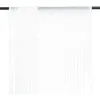 Image de vidaXL Rideau en fils 2 pcs 100 x 250 cm Blanc