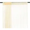 Image de vidaXL Rideau en fils 2 pcs 100 x 250 cm Crème 132402