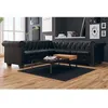 Image de vidaXL Canapé dangle Chesterfield 5 places Cuir synthétique Noir 243614
