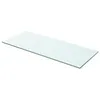Image de Panneau détagère en verre - vidaXL - 60 x 20 cm - Transparent - Verre trempé - Contemporain