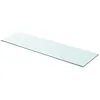 Image de Panneau pour étagère - vidaXL - Verre transparent - 90 x 25 cm - Verre trempé - Design contemporain