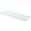 Image de vidaXL Panneau pour étagère Verre transparent 90 x 30 cm