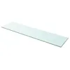 Image de vidaXL Panneau pour étagère Verre transparent 100 x 25 cm