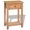 Image de Table console - VIDAXL - Bois de chêne massif - 50 x 32 x 75 cm - Tiroir(s)