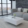 Image de vidaXL Table basse blanc brillant 244022