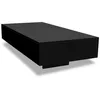 Image de vidaXL Table basse noir brillant 244023