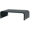 Image de vidaXL Meuble TV/ Support pour moniteur 40 x 25 x 11 cm Verre Noir